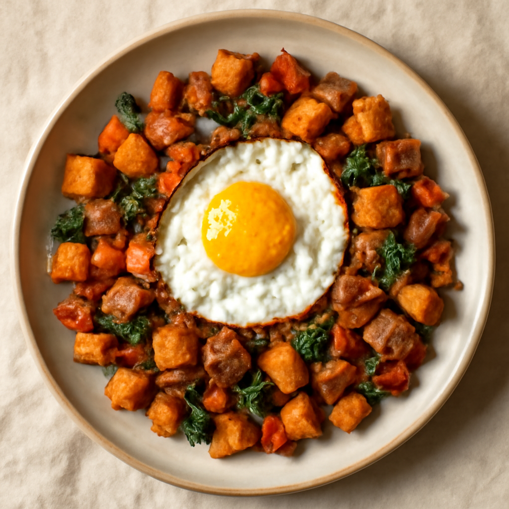 Sweet Potato and Egg Breakfast Hash