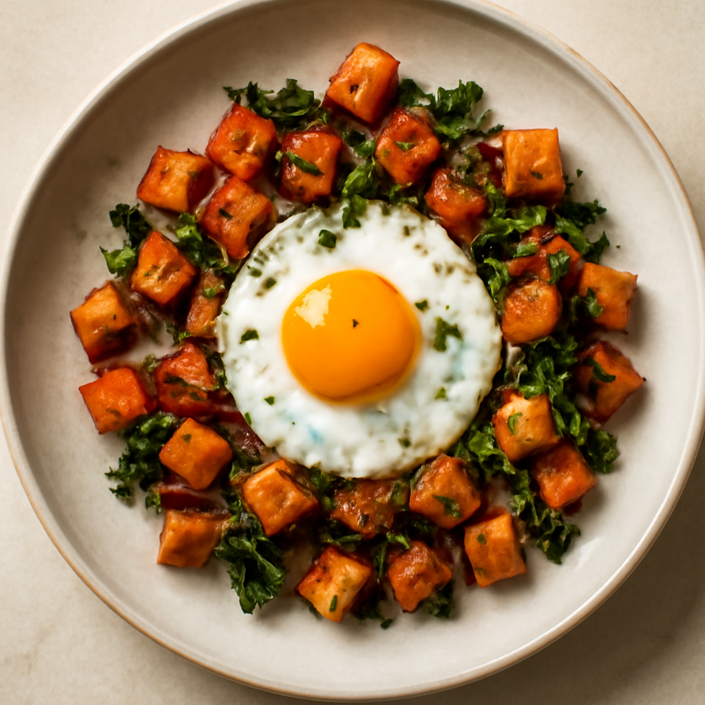 Sweet Potato & Egg Breakfast Skillet