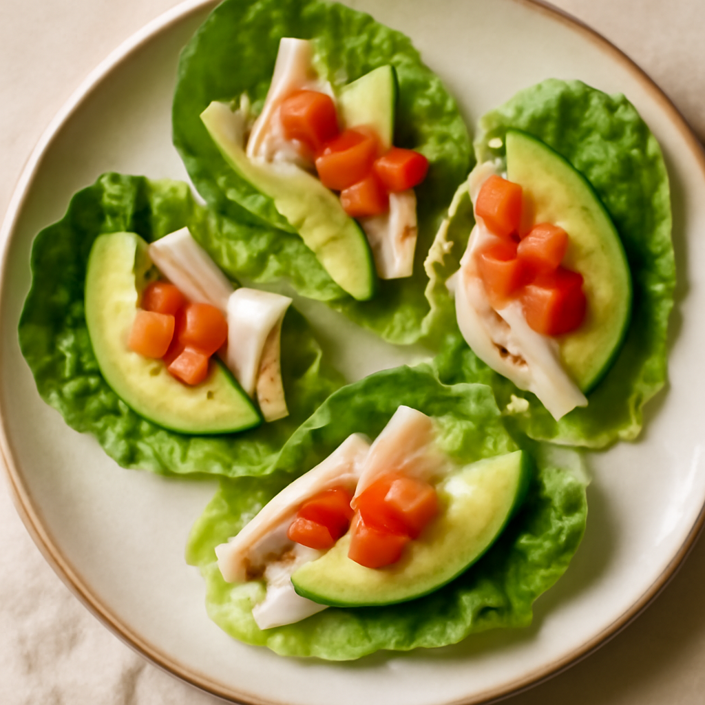 Turkey and Avocado Lettuce Wraps
