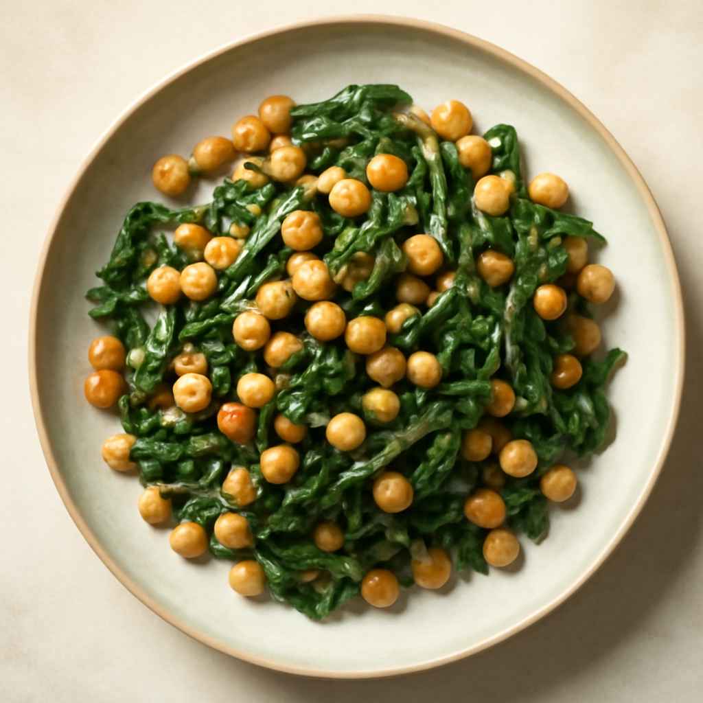 Vegan Chickpea & Spinach Stir-Fry