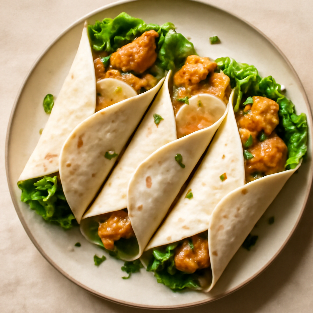 Chinese Lemon Chicken Wraps