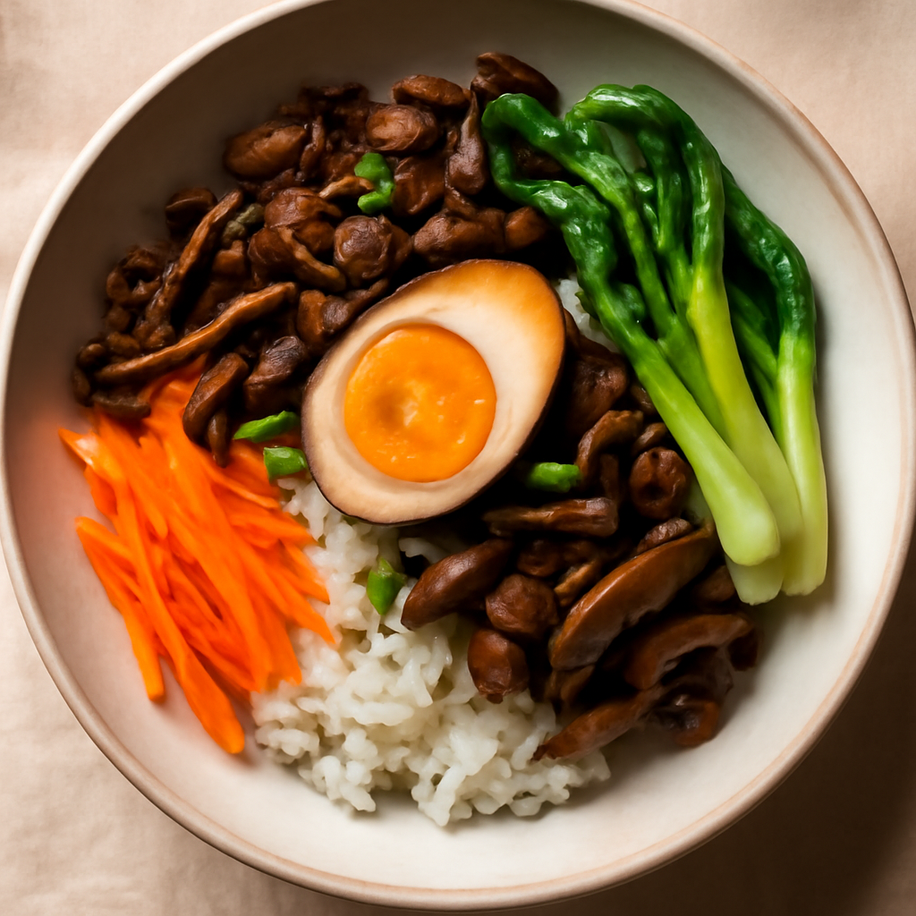 Chinese Spiced Egg and Vegetable Breakfast Bowl
