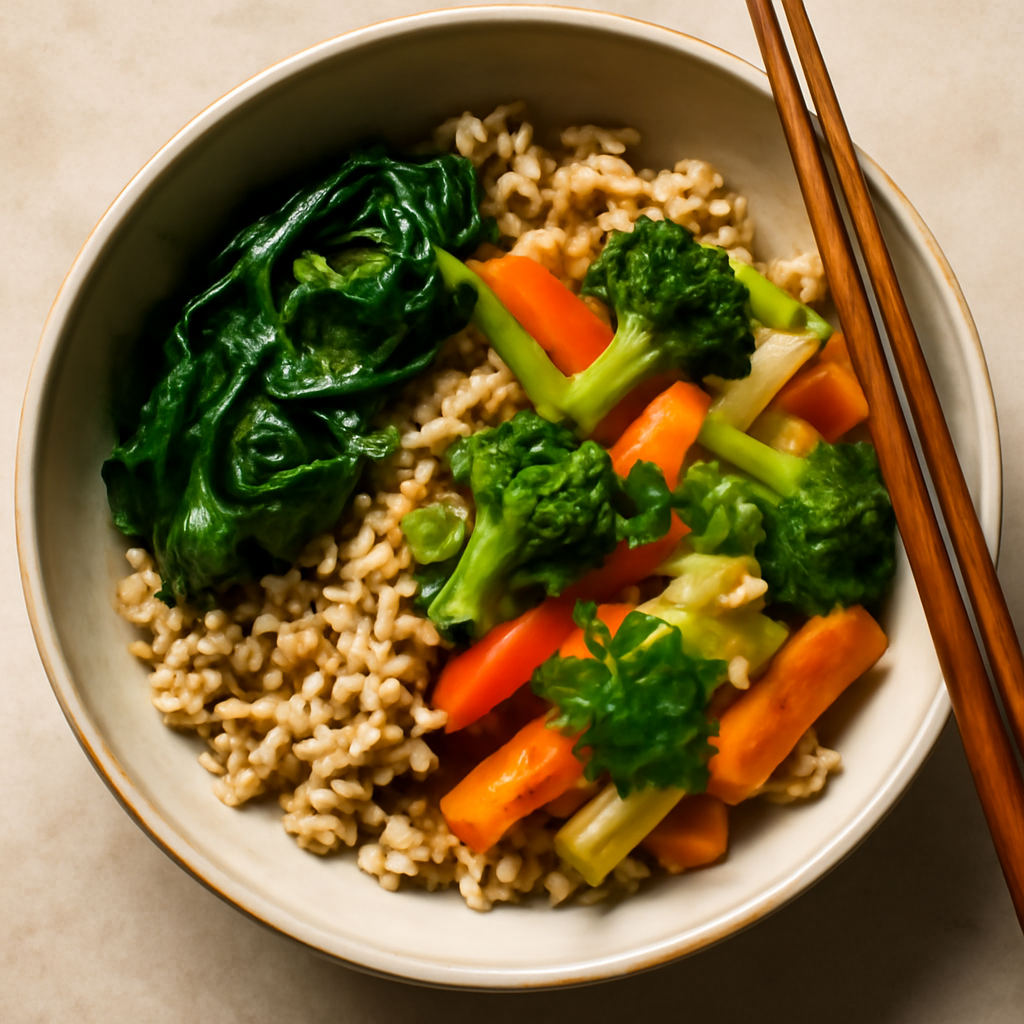Vegan Chinese Vegetable Rice Bowl