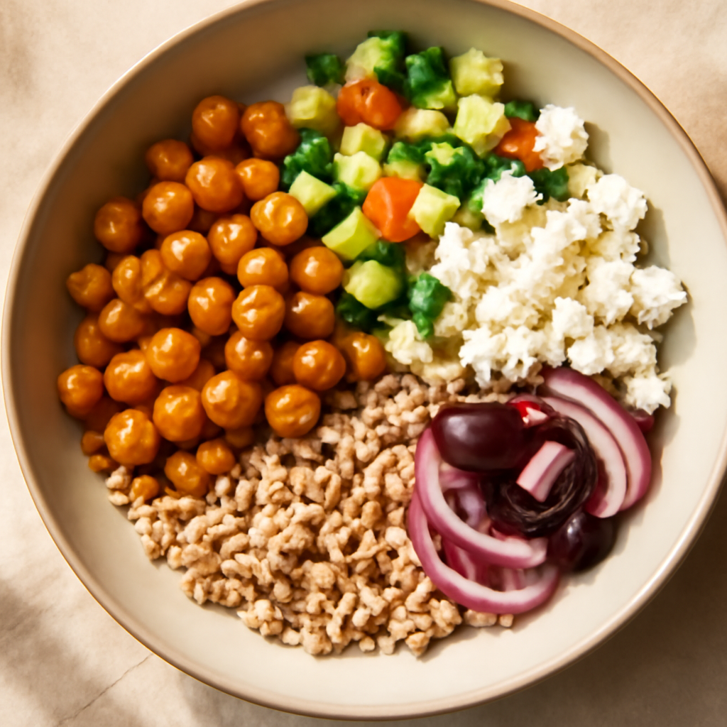 Greek Chickpea and Feta Grain Bowl