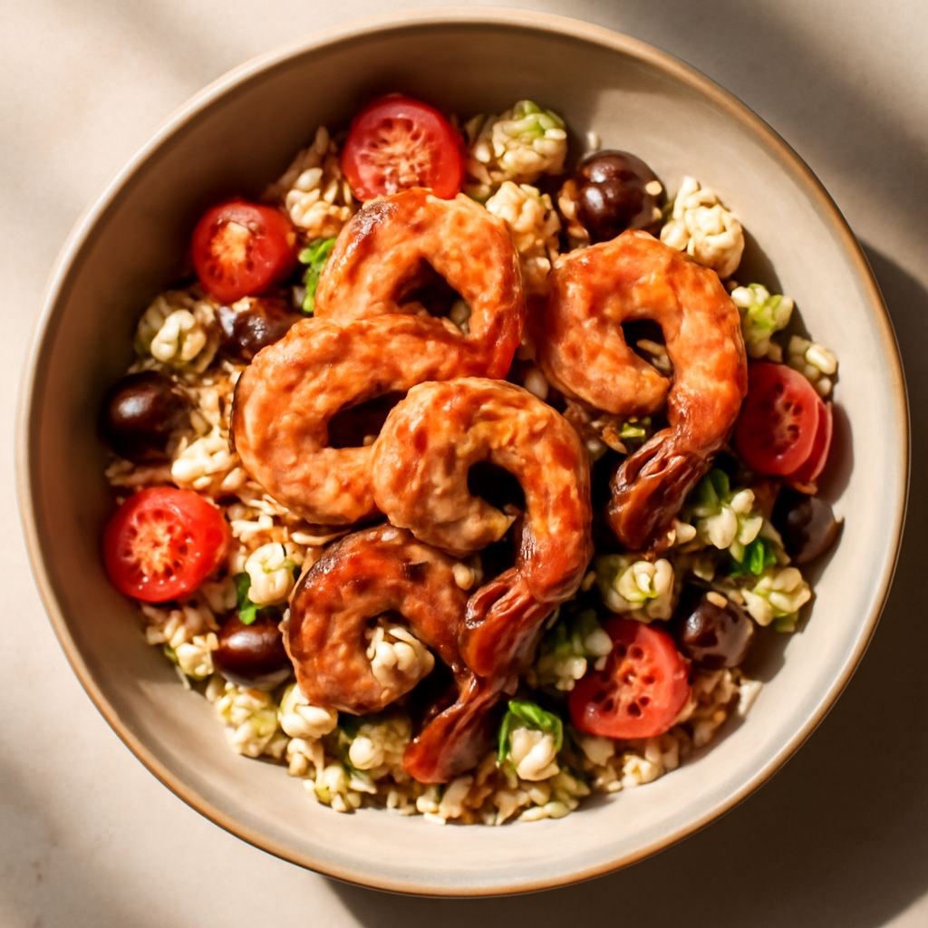 Greek Prawn & Orzo Bowl