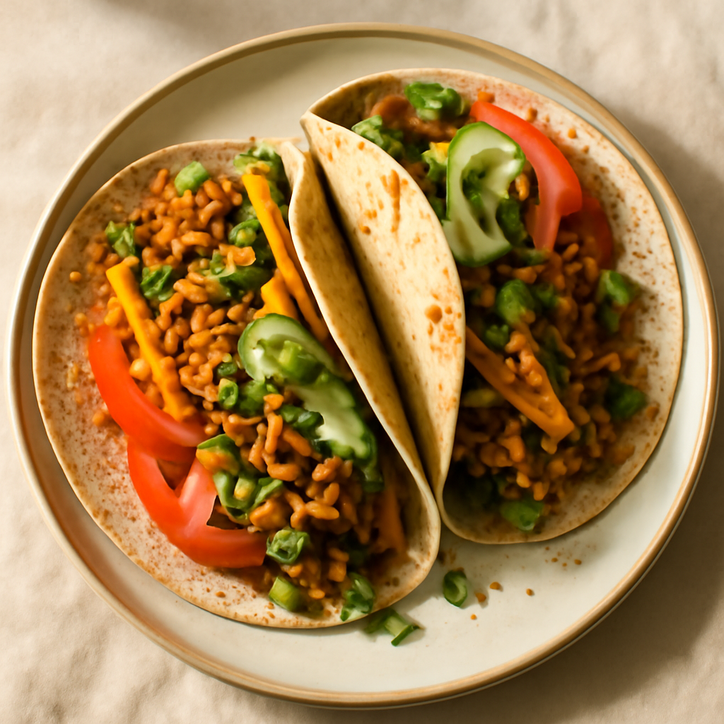 Indian Lentil & Veggie Wraps