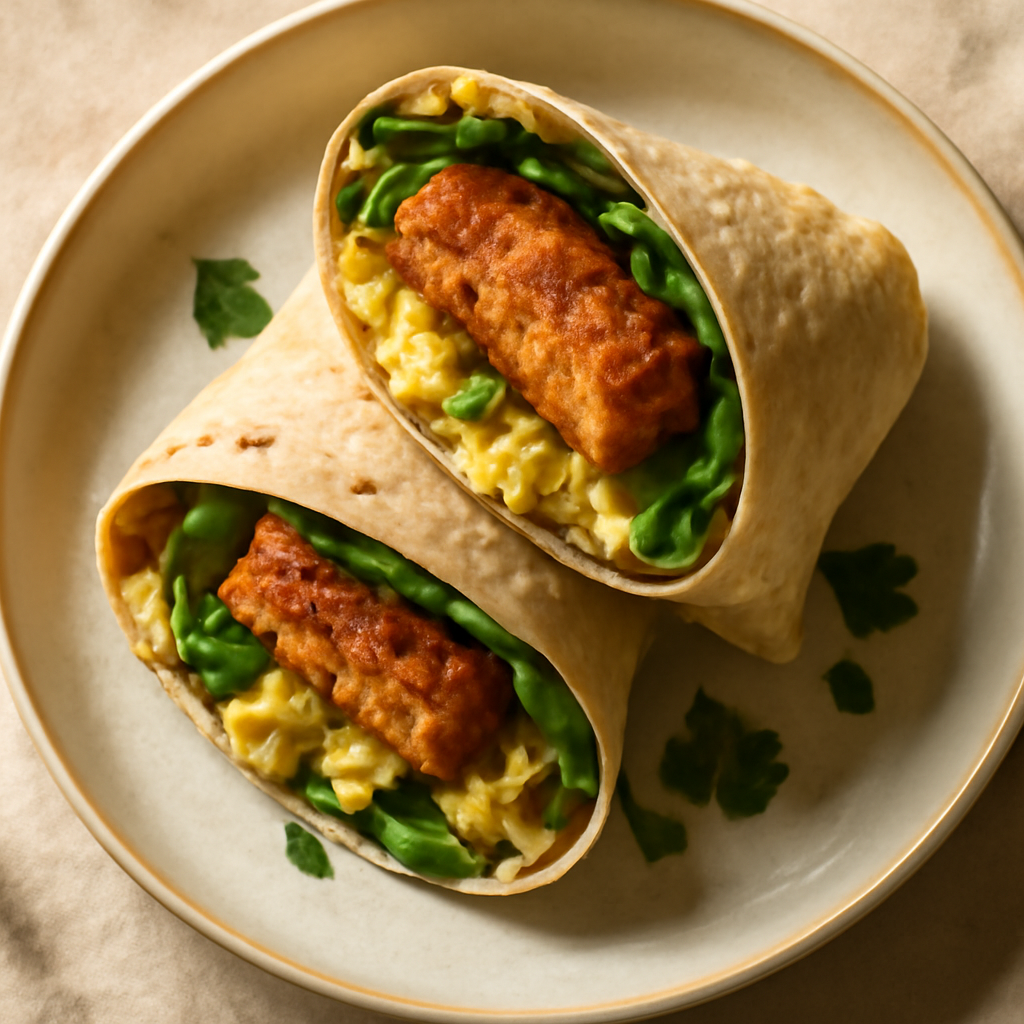 Indian Spiced Salmon Breakfast Wraps