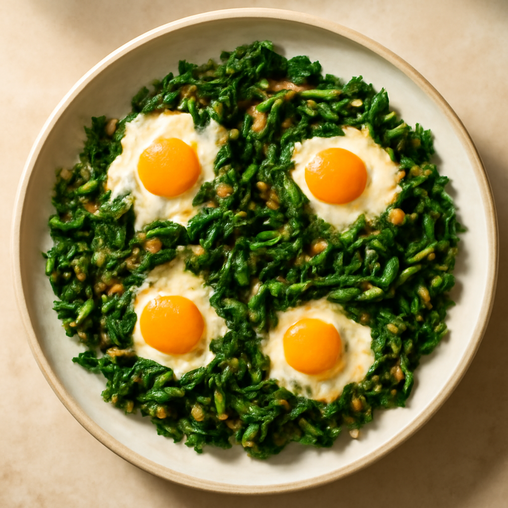 Keto Indian Spinach & Egg Stir-Fry