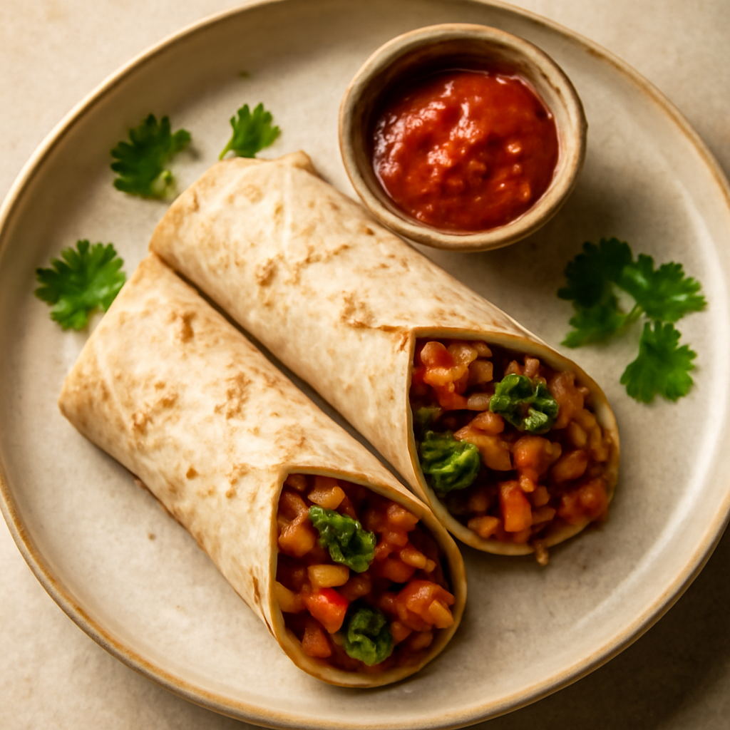 Spicy Vegetable Masala Wraps