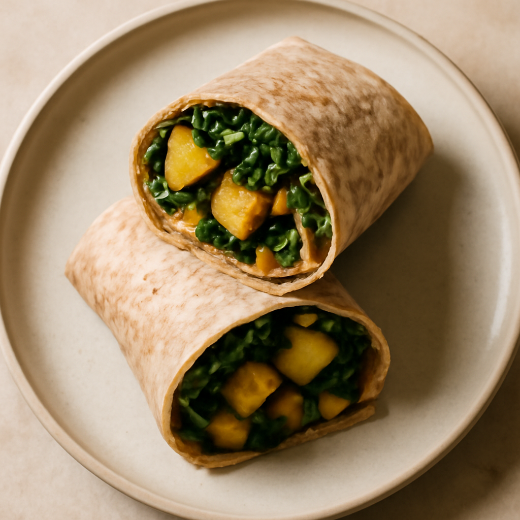 Vegetarian Spinach & Potato Wraps