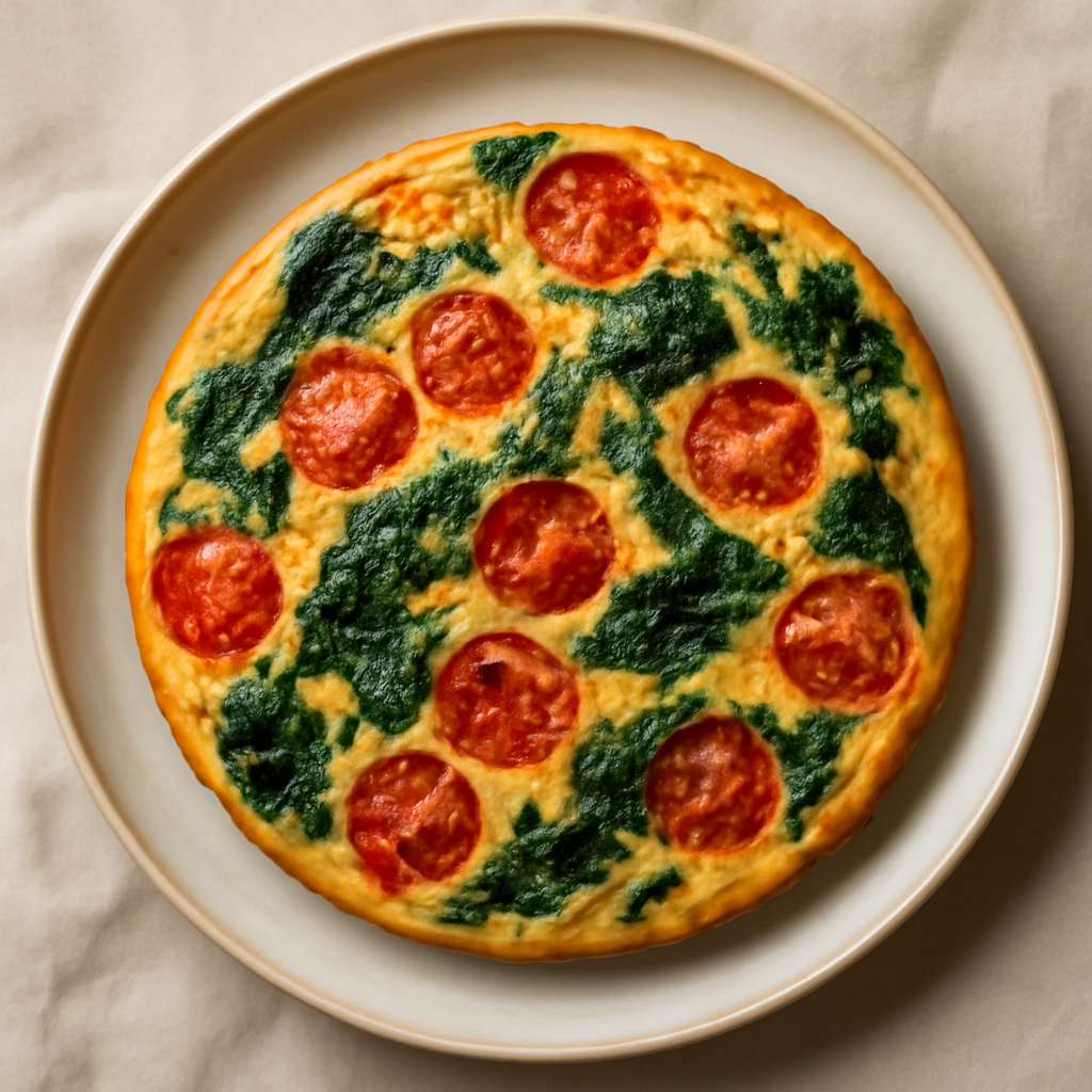 Italian Breakfast Frittata with Spinach and Tomatoes