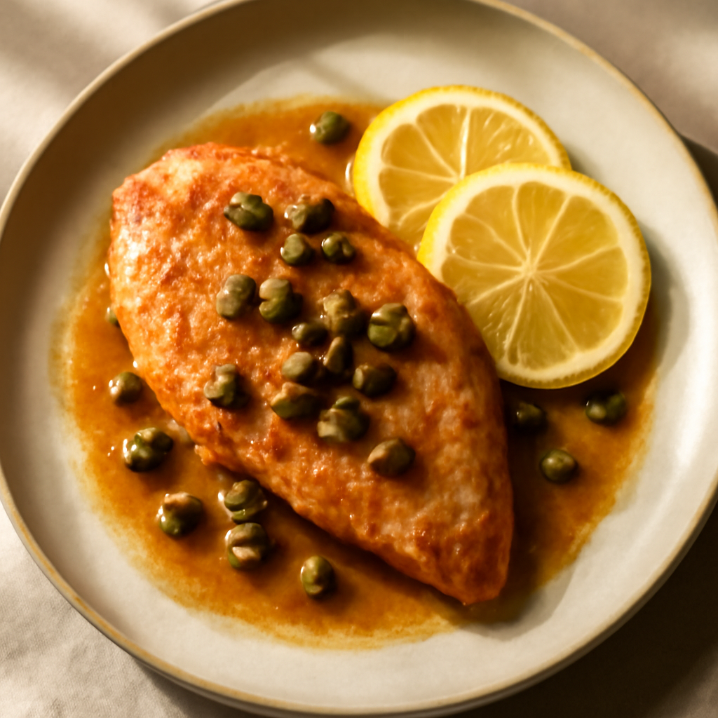 Italian Chicken Piccata with Capers and Lemon