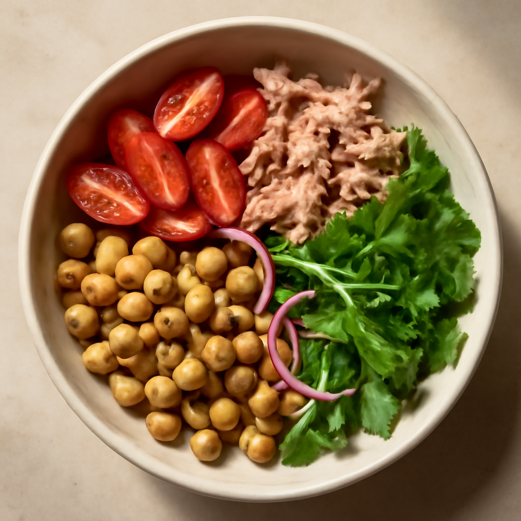 Italian Chickpea and Tuna Power Bowl