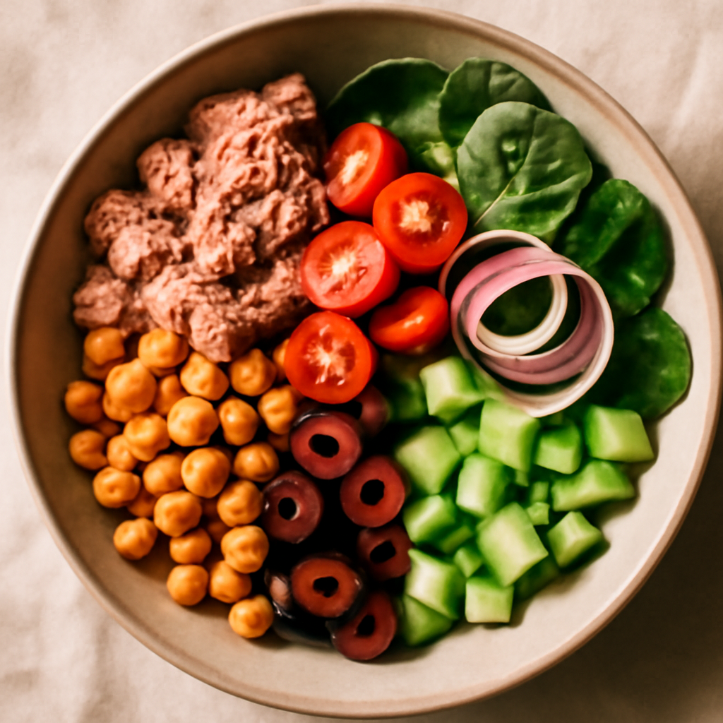 Italian Tuna and Chickpea Power Bowl