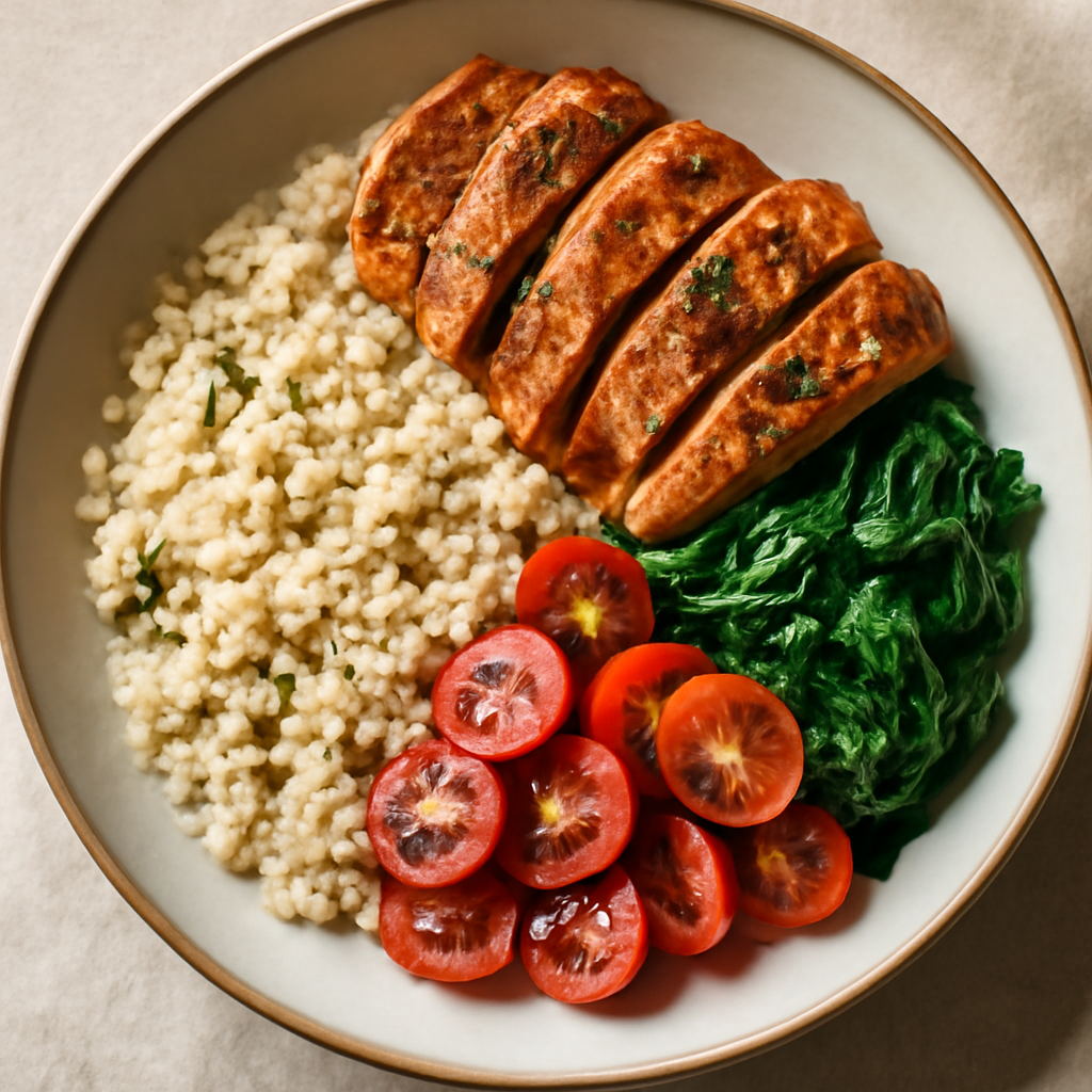 Keto Italian Chicken and Cauliflower Rice Bowl