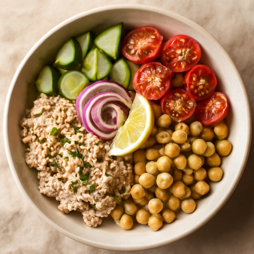 Mediterranean Tuna & Chickpea Power Bowl