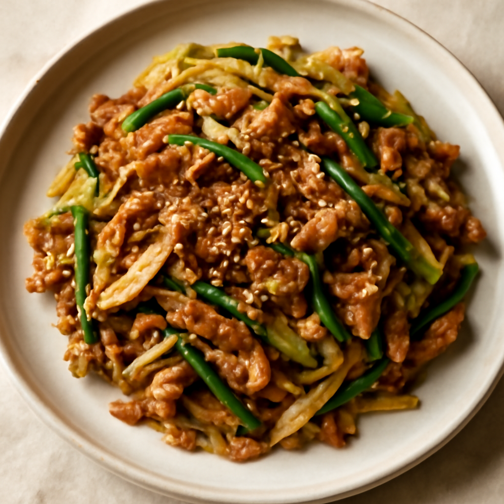 Garlic Sesame Pork Stir-Fry (Keto Japanese Style)