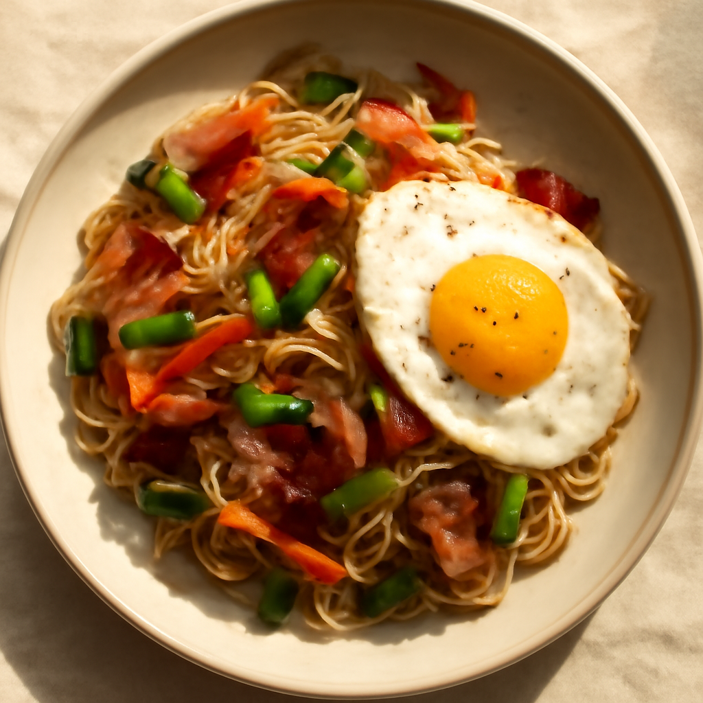 Japanese Shirataki Noodle Breakfast Stir-Fry