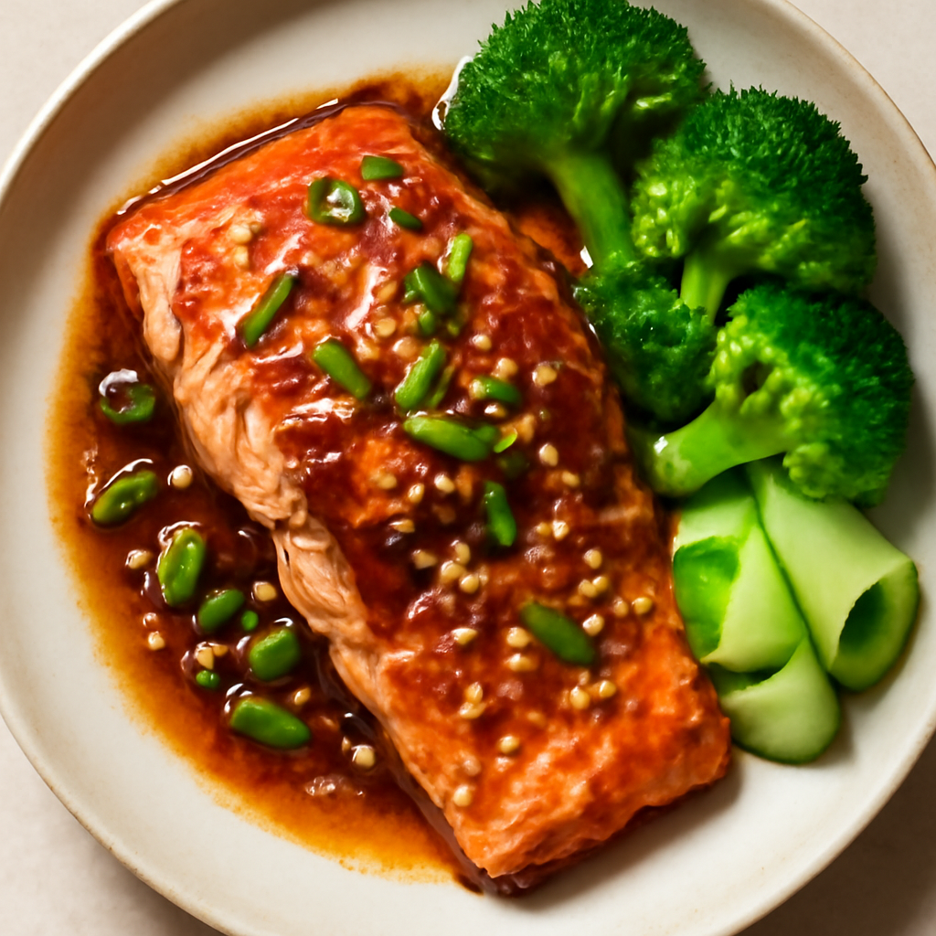 Keto Japanese Garlic Ginger Salmon