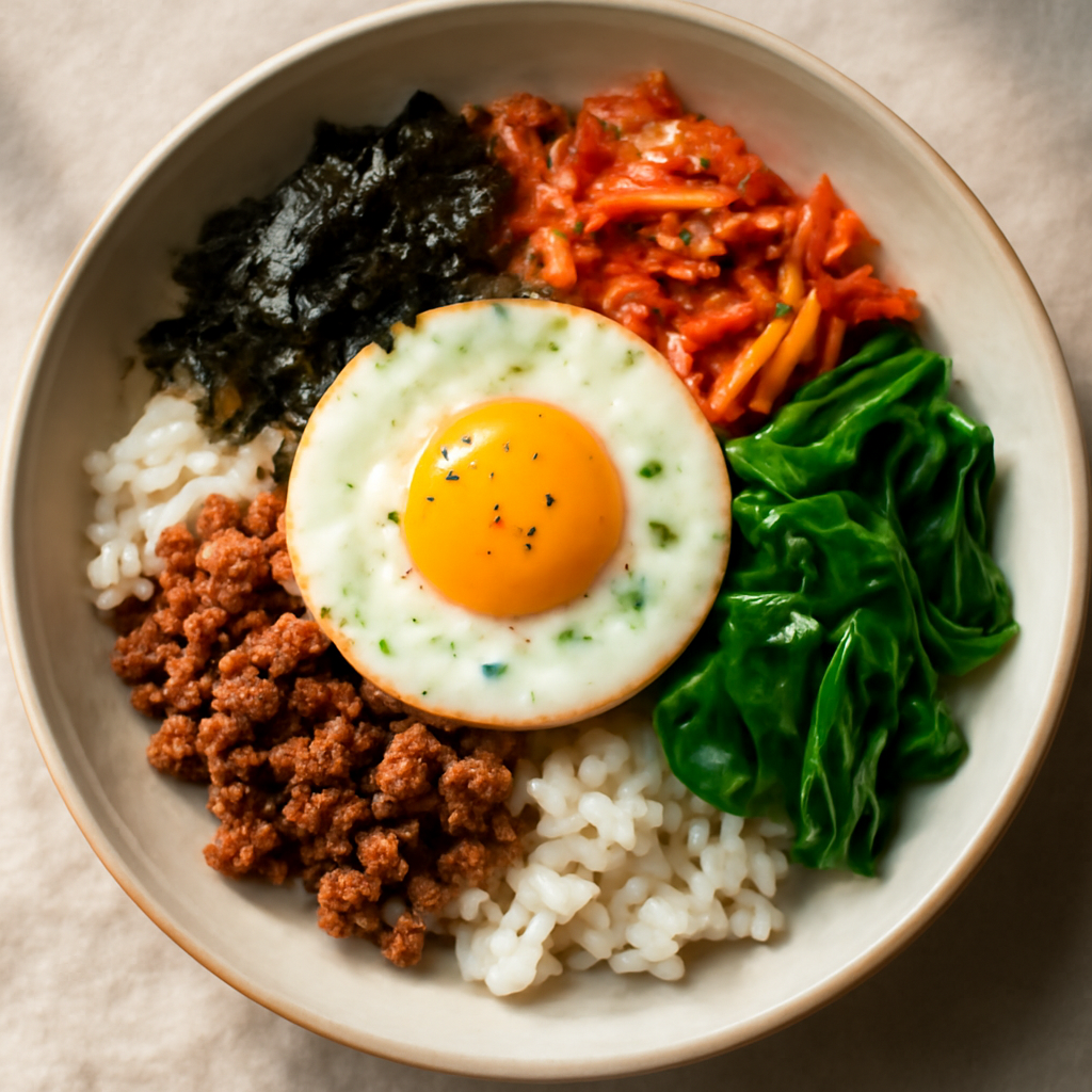 Korean Savory Breakfast Rice Bowl
