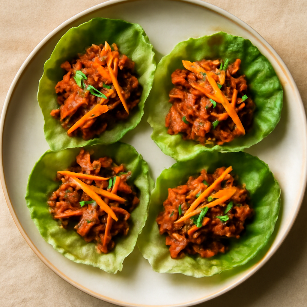 Korean Spicy Pork Lettuce Wraps (Paleo)