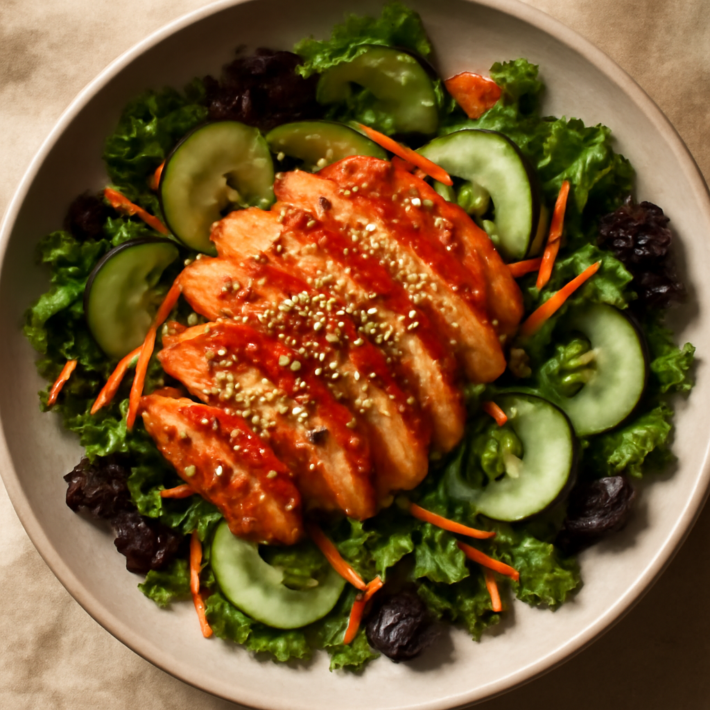 Korean Spicy Sesame Chicken Salad