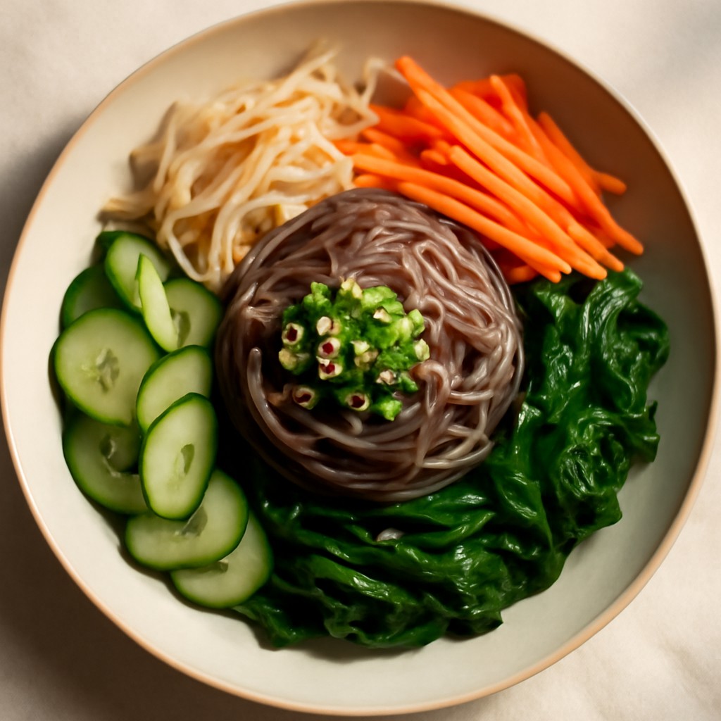 Korean Sweet Potato Noodle Salad Bowl