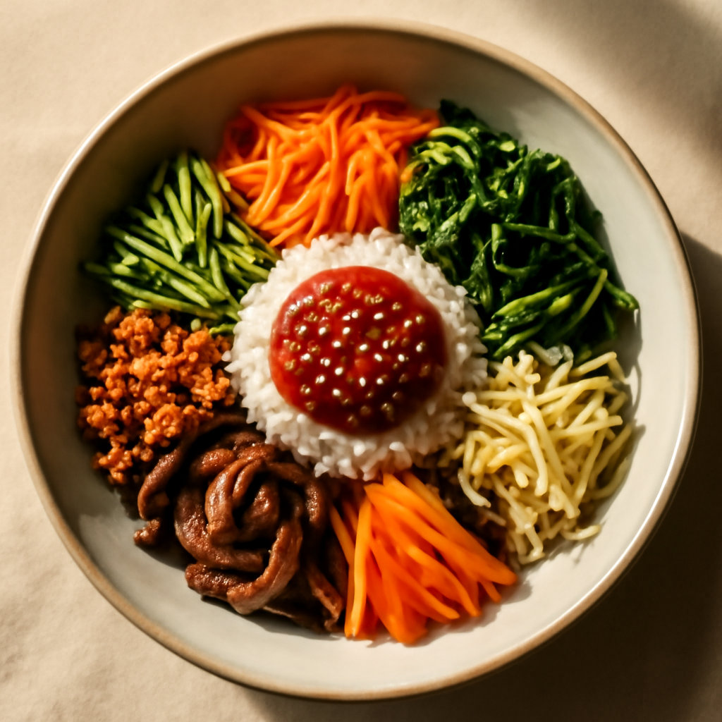 Korean Vegan Bibimbap Bowl
