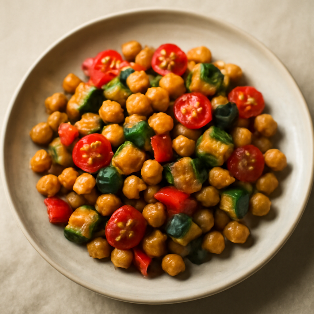 Mediterranean Chickpea and Vegetable Stir-Fry