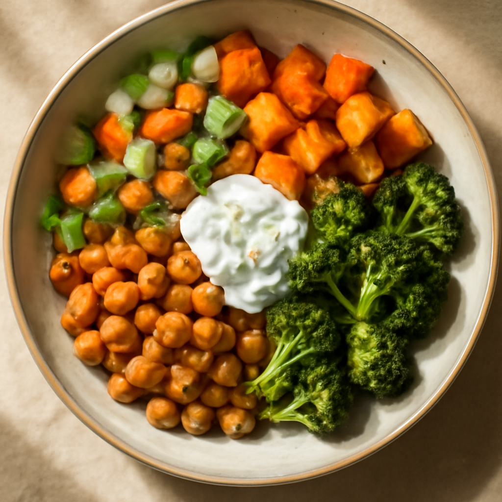 Mediterranean Chickpea & Roasted Vegetable Bowl
