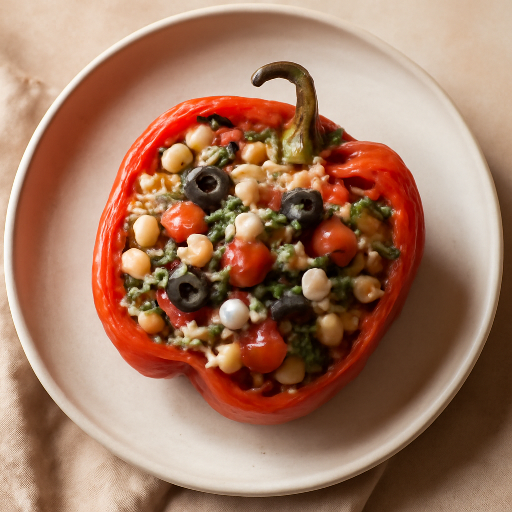 Mediterranean Stuffed Bell Pepper Bowls