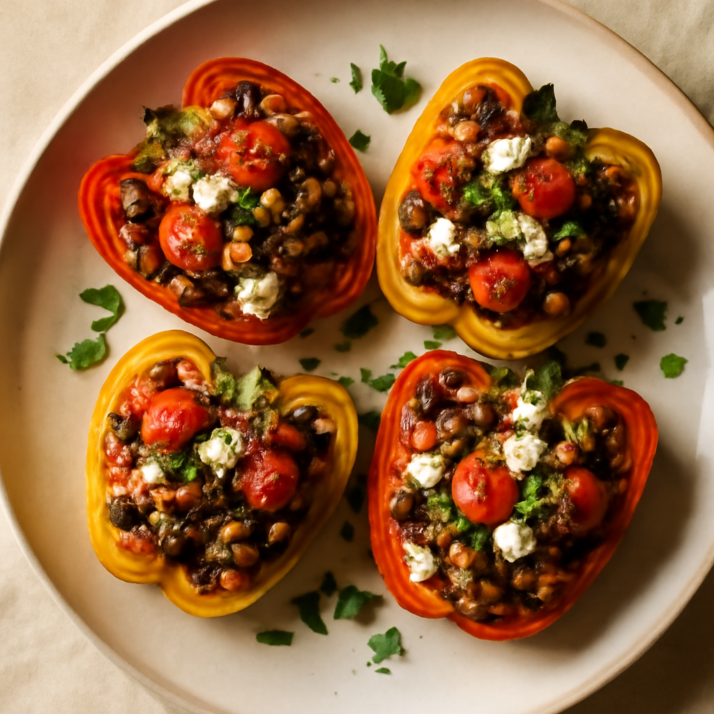 Mediterranean Stuffed Bell Peppers