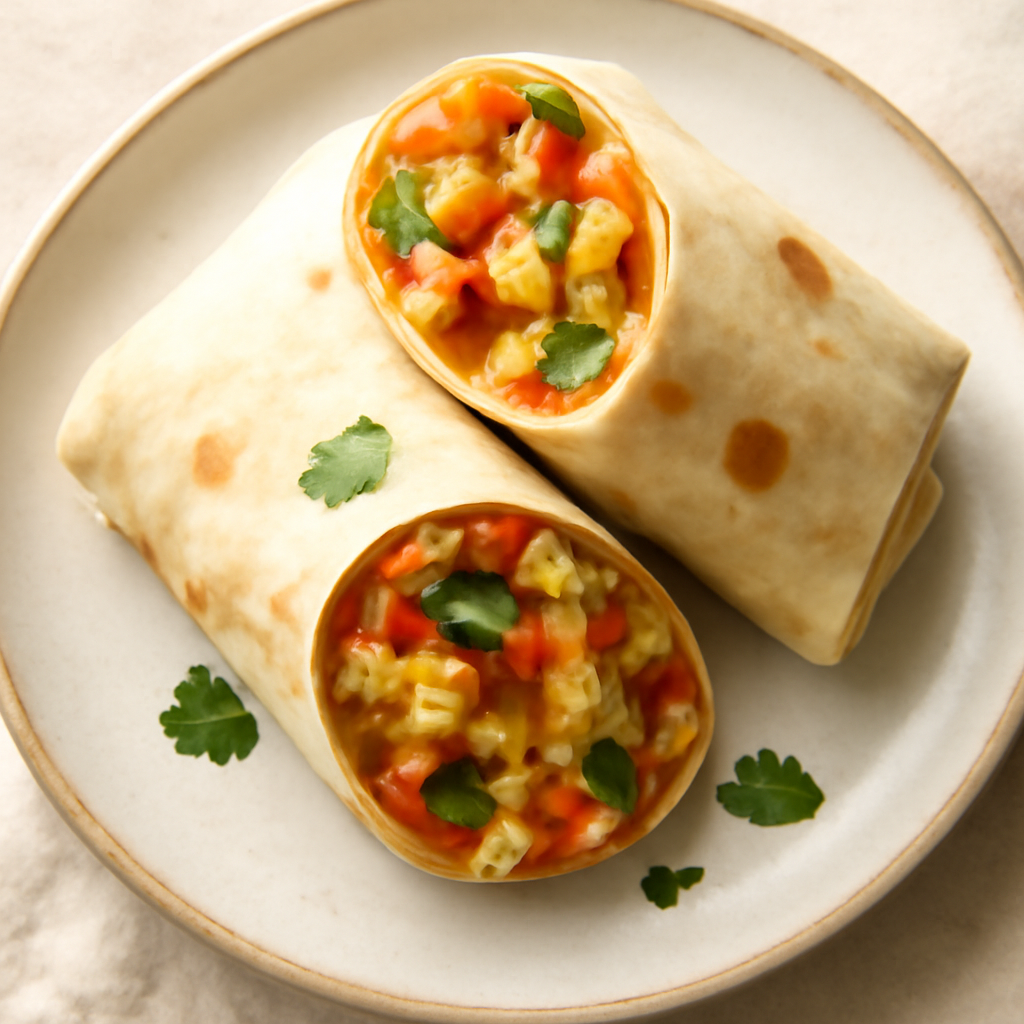 Mexican Huevos a la Mexicana Wraps