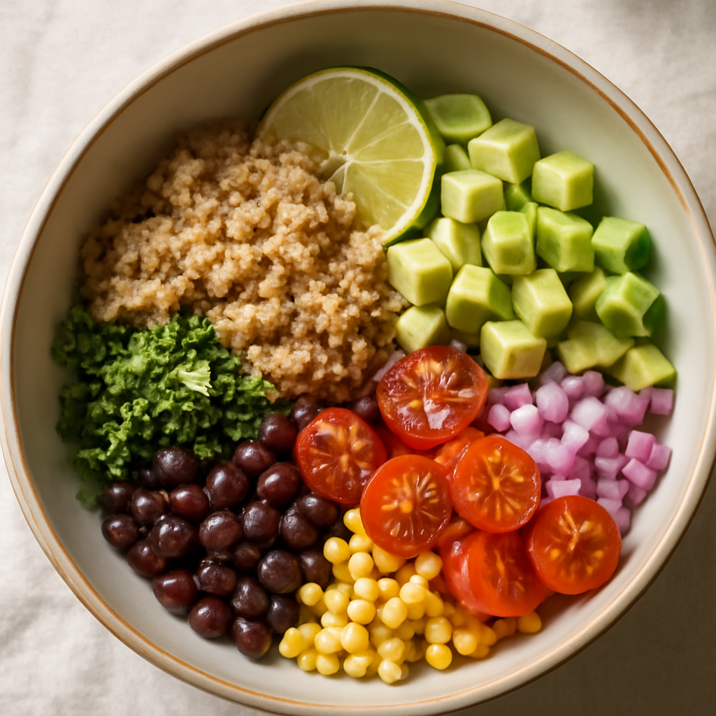 Mexican Quinoa & Avocado Salad Bowl