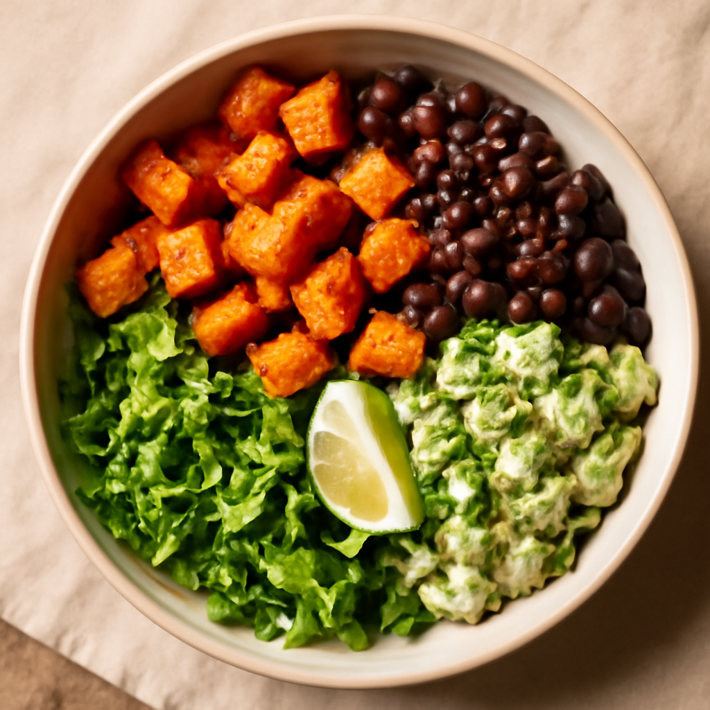 Mexican Sweet Potato & Black Bean Salad Bowl
