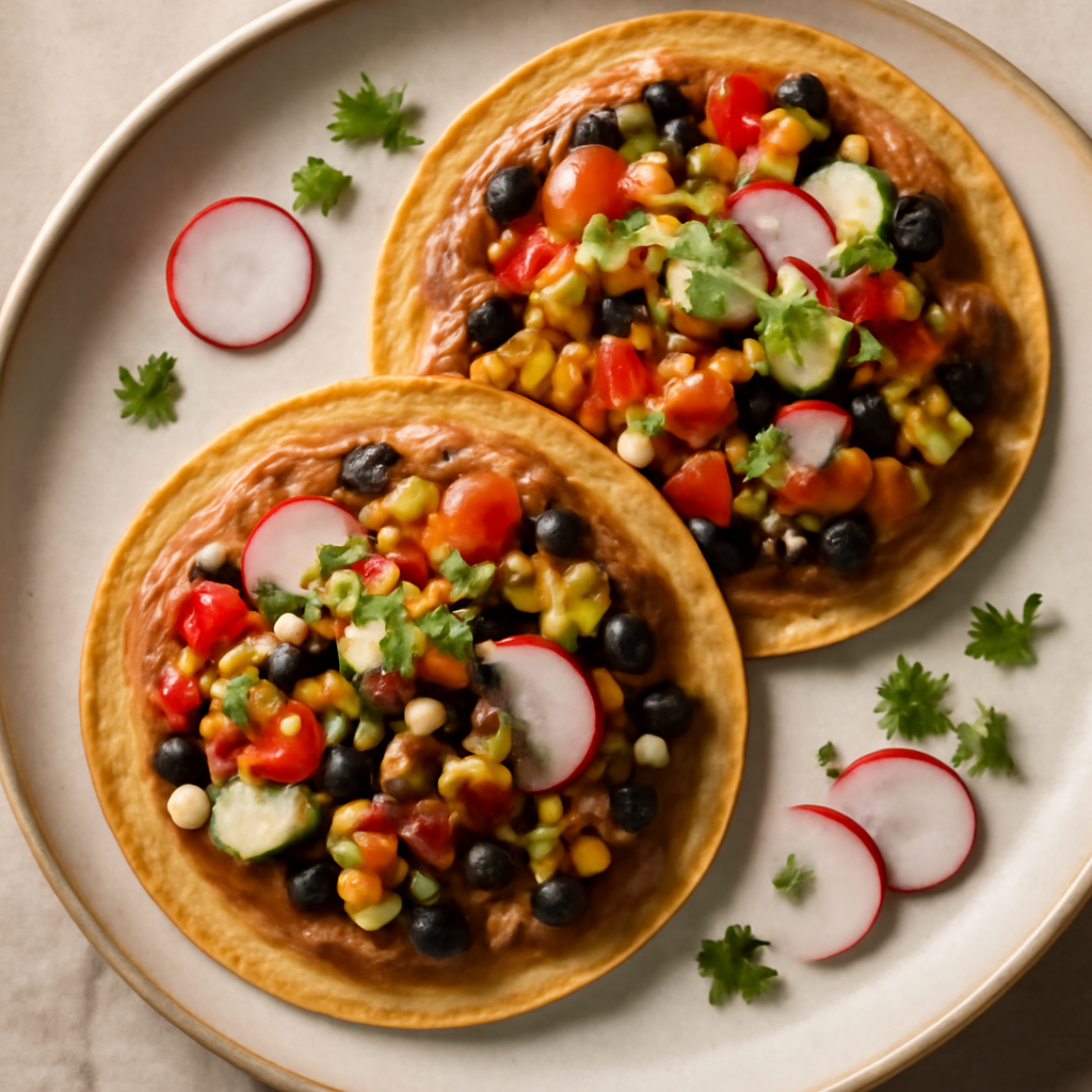 Vegan Mexican Breakfast Tostadas