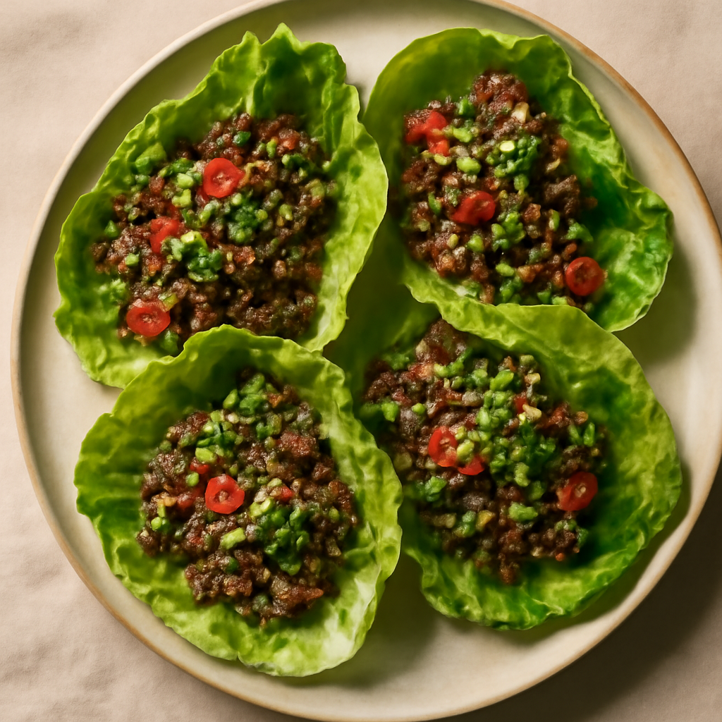 Thai Beef Lettuce Wraps