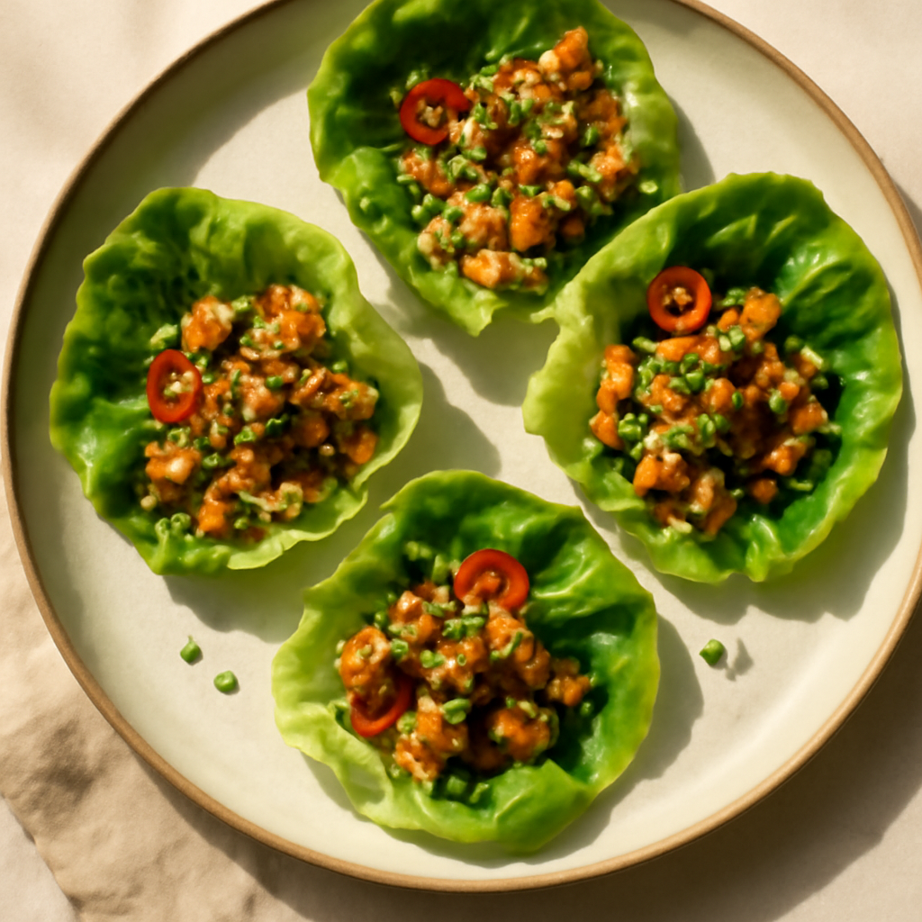 Thai Chicken Lettuce Wraps