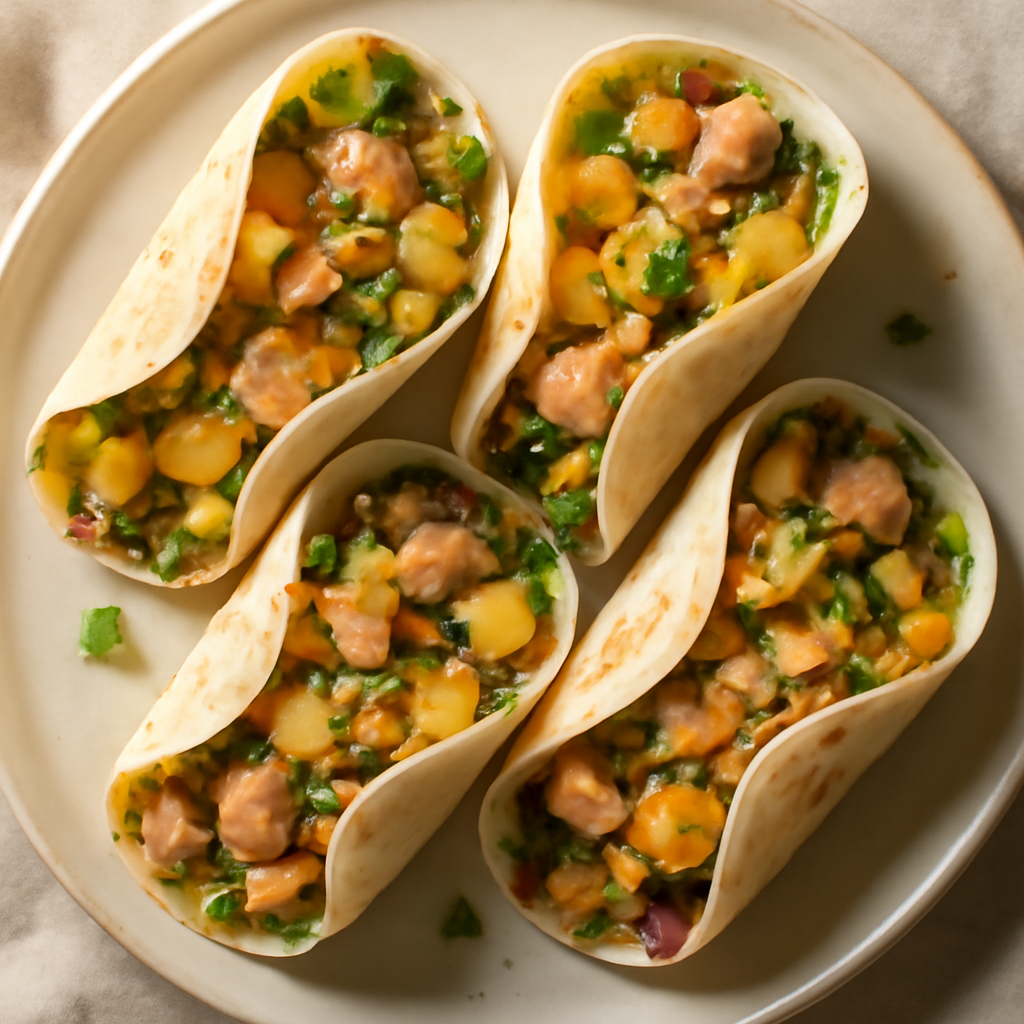 Thai Mango Chicken Wraps