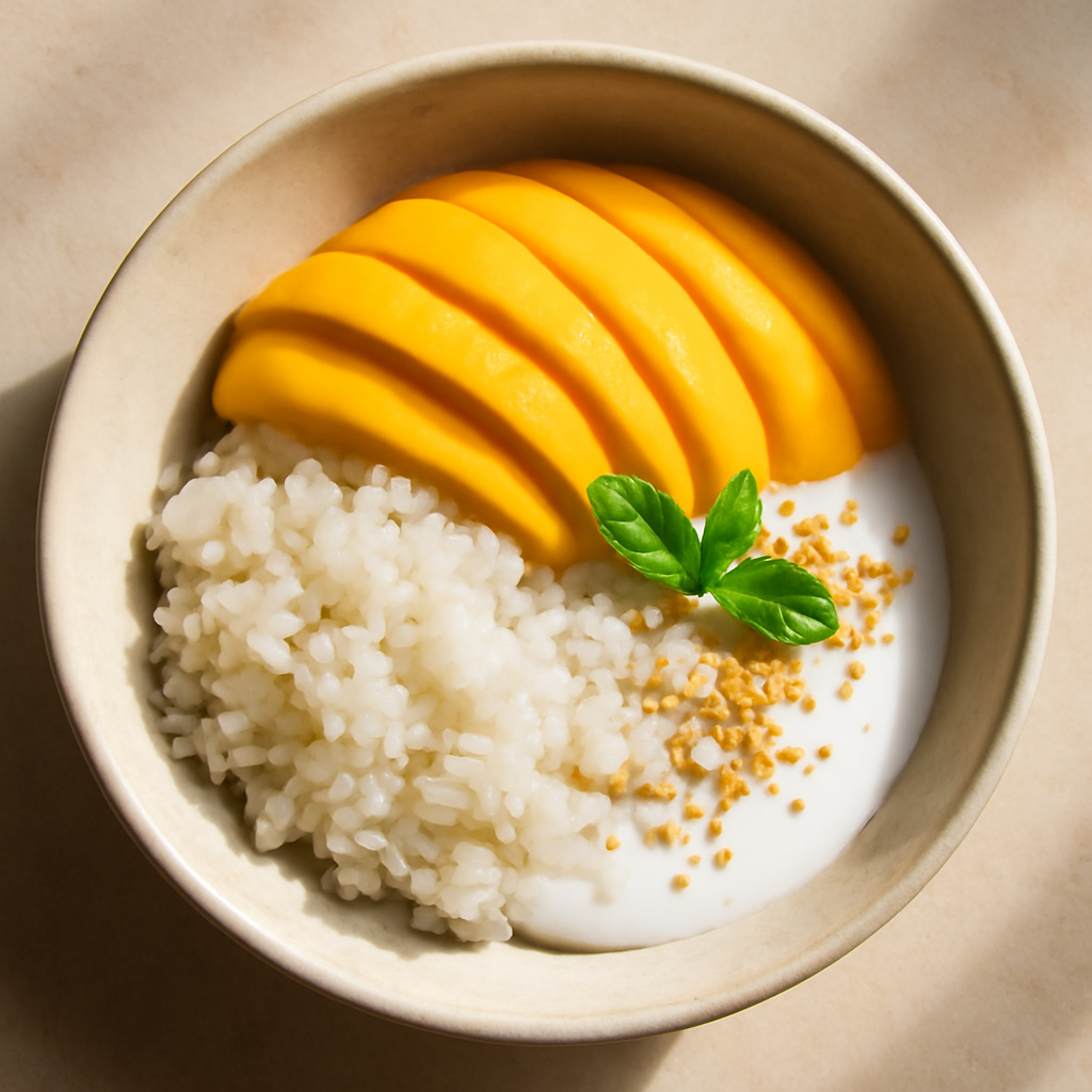 Thai Mango Sticky Rice Bowls