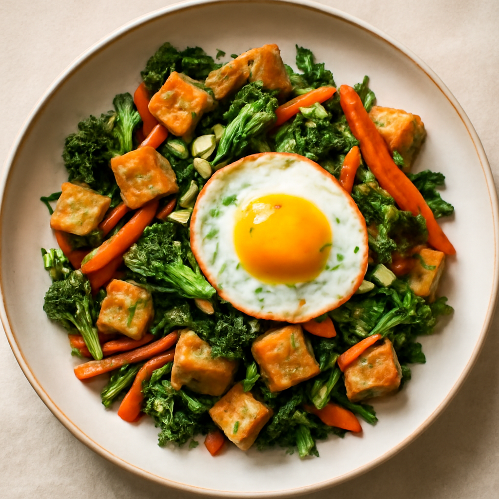 Thai Vegetable & Tofu Breakfast Stir-Fry