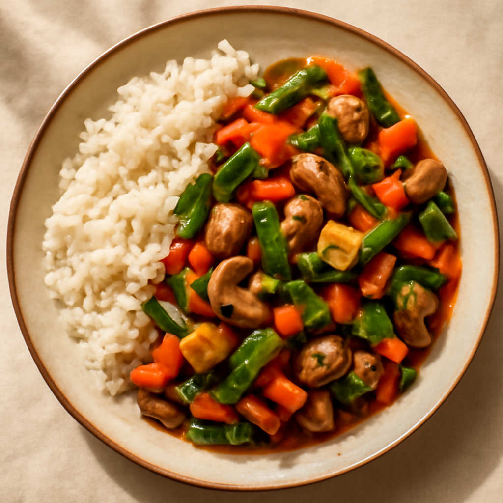 Thai Vegetarian Basil Stir-Fry