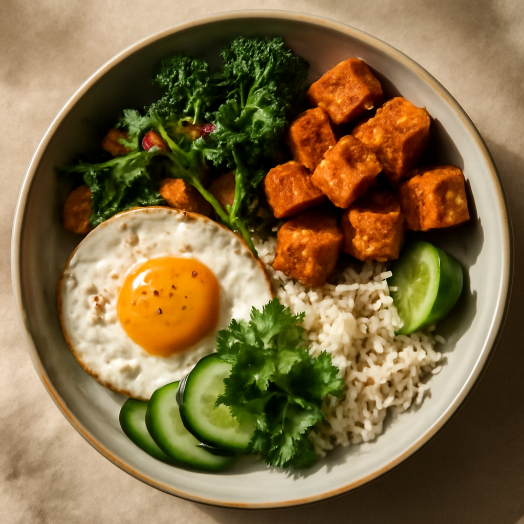 Thai Vegetarian Breakfast Rice Bowl