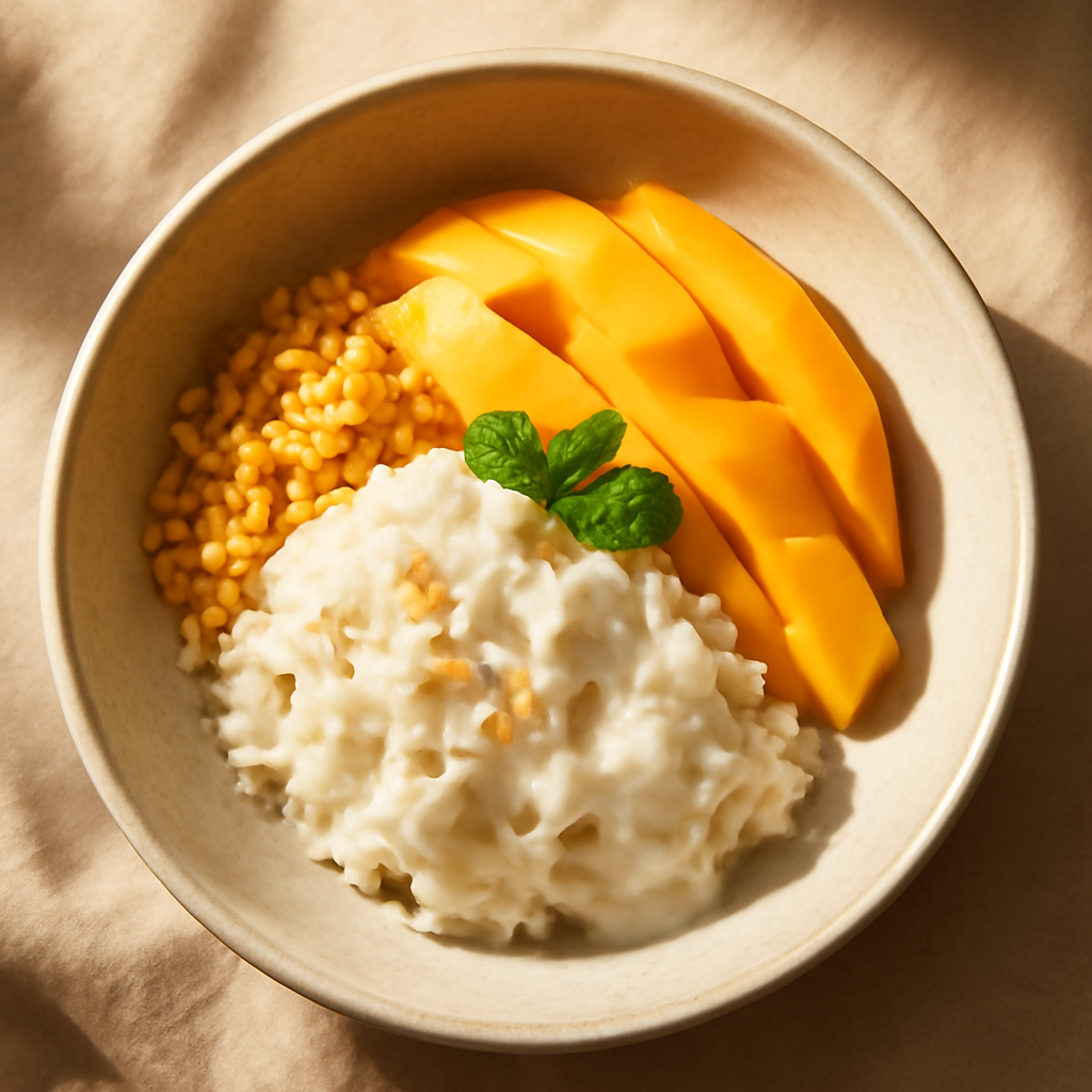 Thai Vegetarian Mango Sticky Rice Bowl
