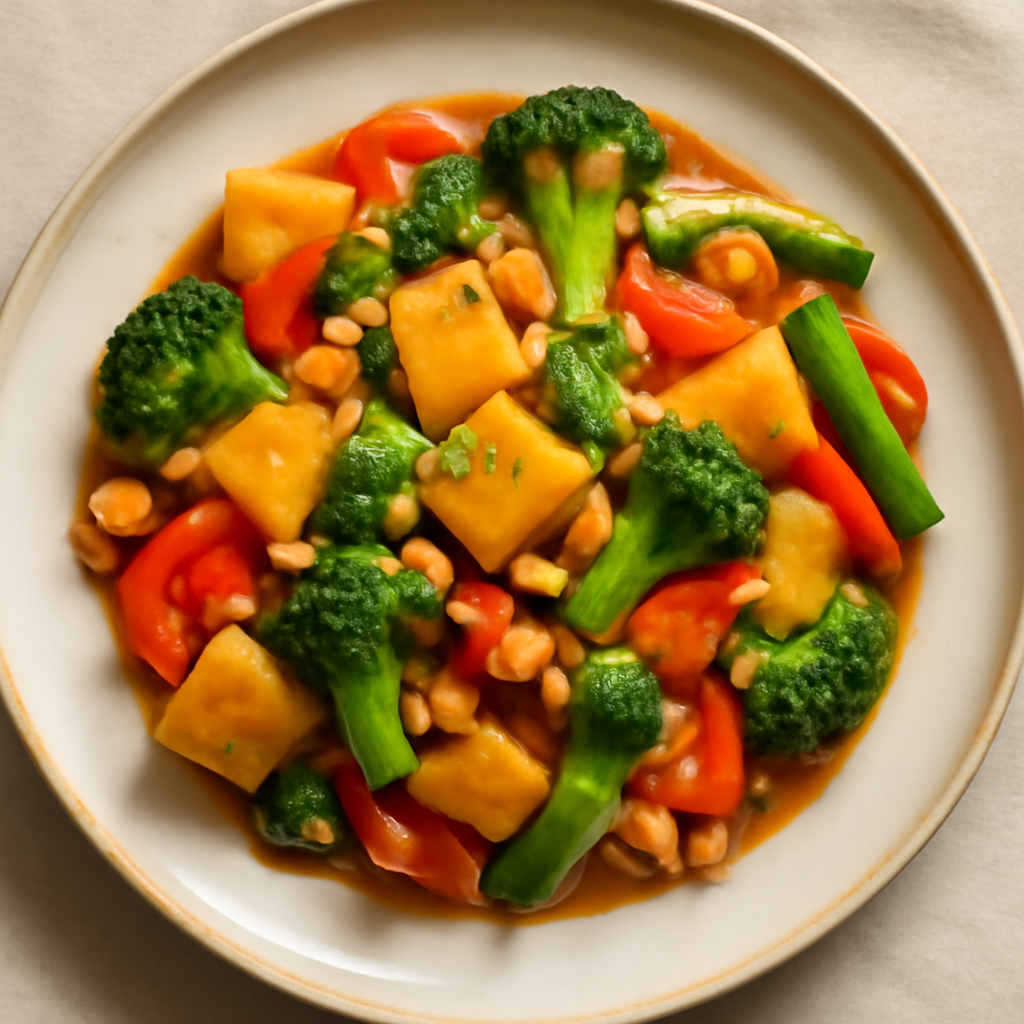 Thai Vegetarian Pineapple Stir-Fry