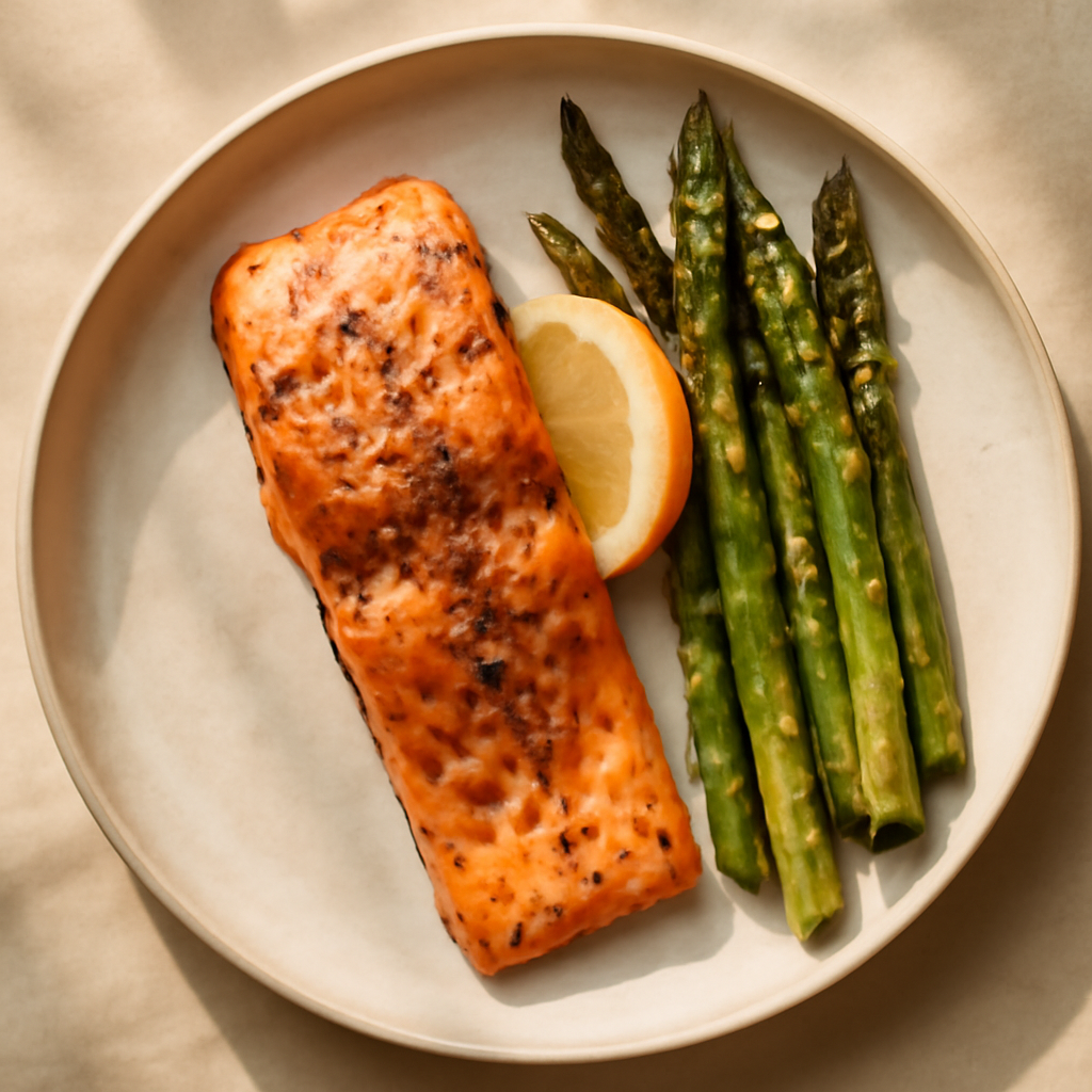 Oven-Baked Salmon with Asparagus