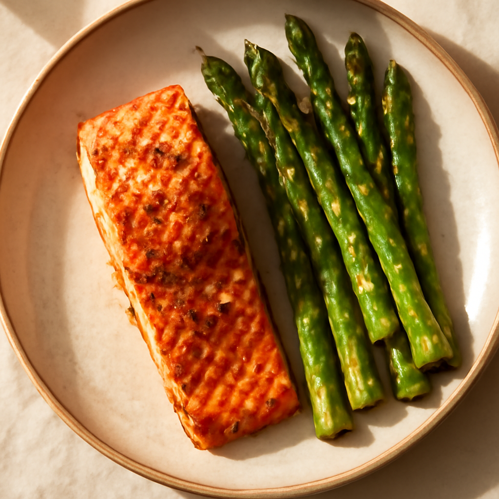 Oven-Roasted Salmon with Asparagus