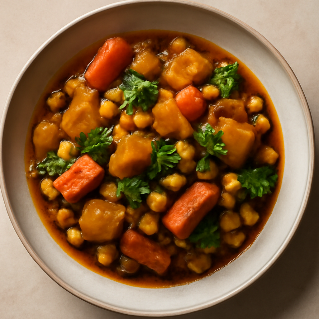 Moroccan Vegetable Tagine with Chickpeas