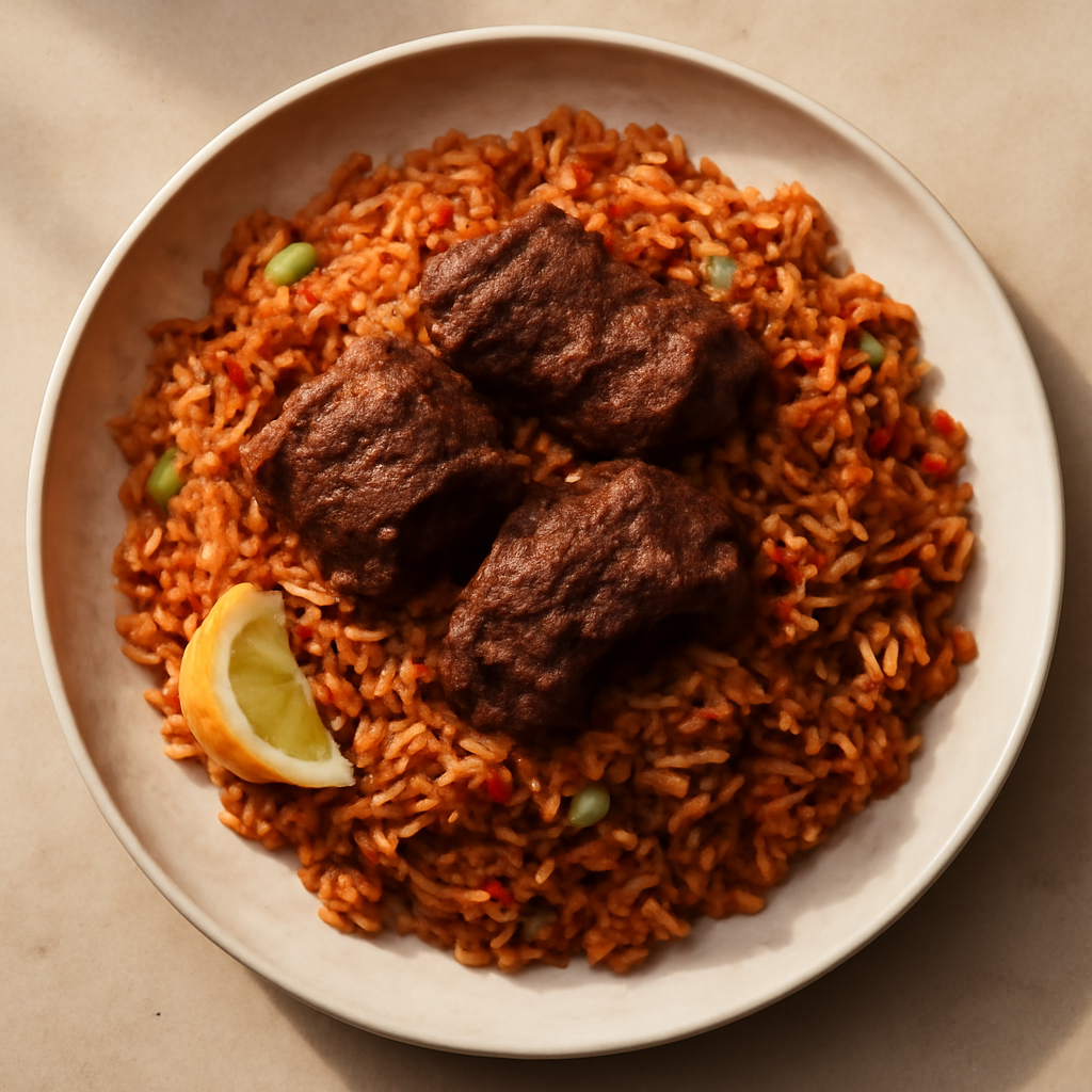 Nigerian Beef Jollof Rice