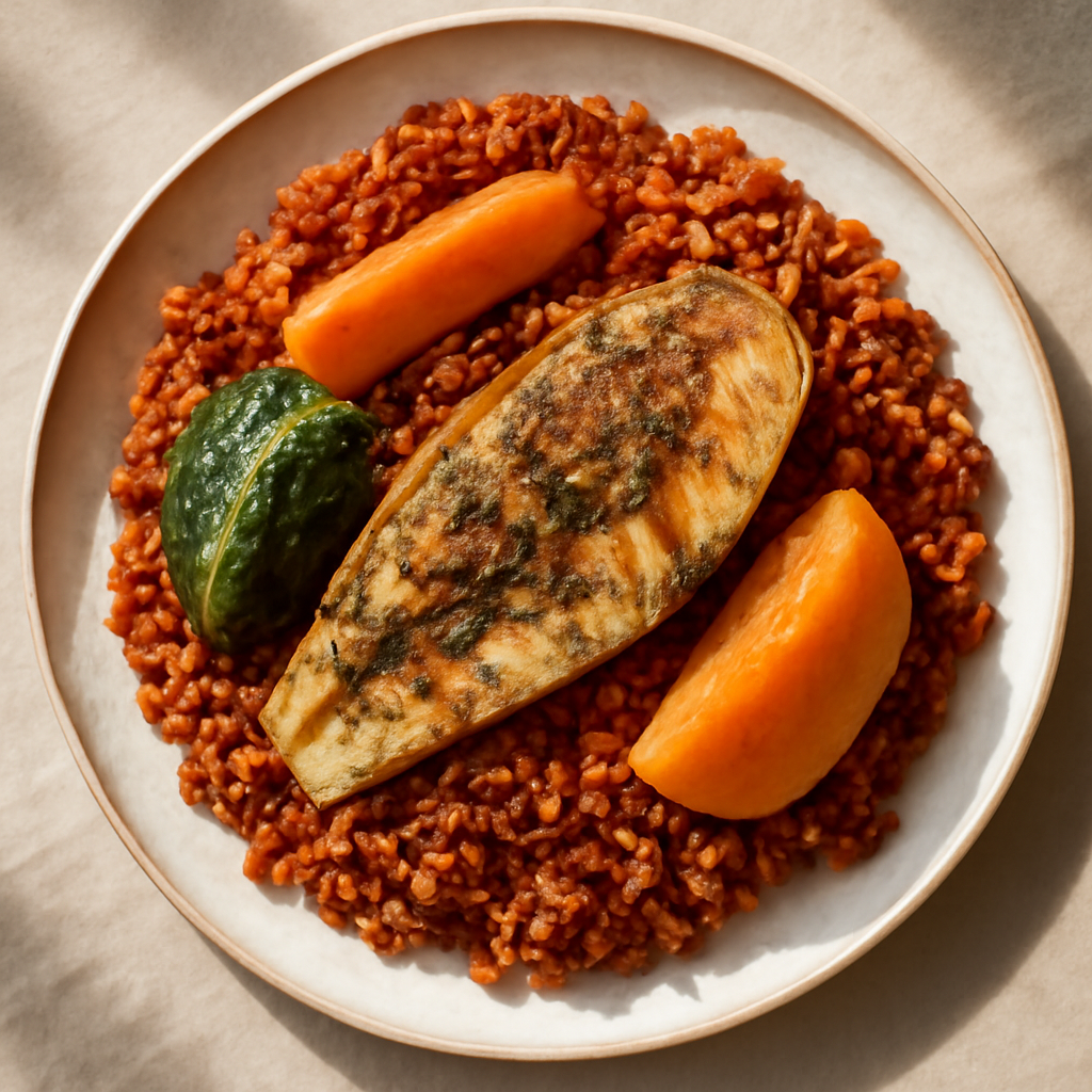 Senegalese Thieboudienne Fish and Rice